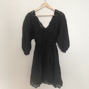 Free People Lottie eyelet lace minidress